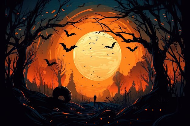 La noche de Halloween Halloween feliz Halloween aterrador