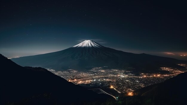 noche del monte fuji