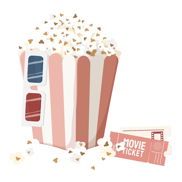 Noche de películas png entretenimiento estético ilustración fondo transparente
