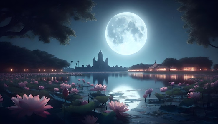 La noche de Sharad Purnima es conocida por la luna llena más brillante del año que simboliza la claridad p