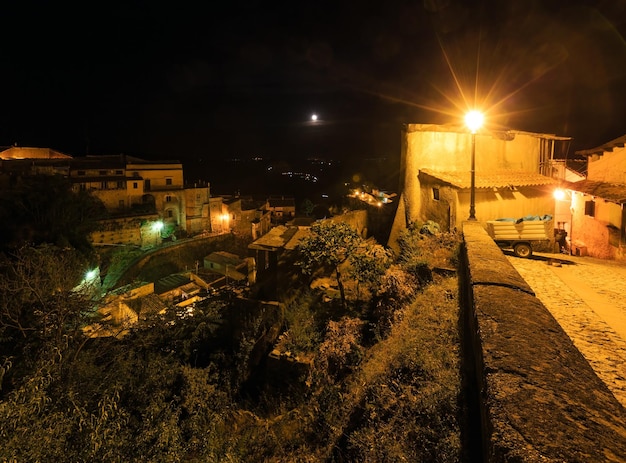 Noche Stilo aldea Calabria Italia