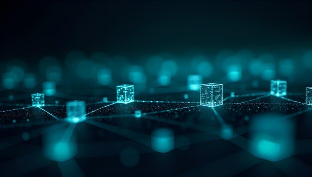 Los nodos del universo blockchain en una danza cósmica