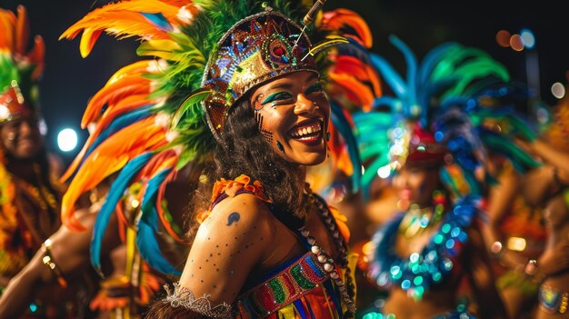 Foto noite de carnaval para lembrar