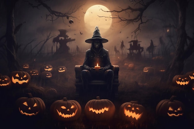 Noite de Halloween Decoração de Halloween Horrors