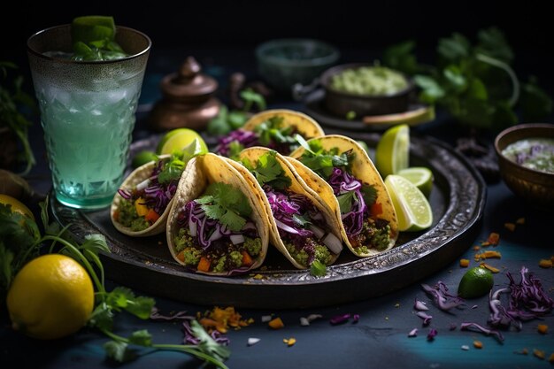 Noite Festiva de Taco Vegano com Margaritas Caseiras e Decorações