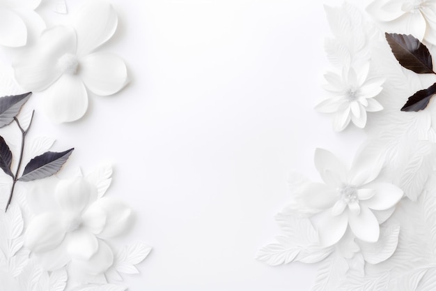 Noivada natureza flor bonita flor romântica floral flor da primavera celebração fundo branco IA generativa