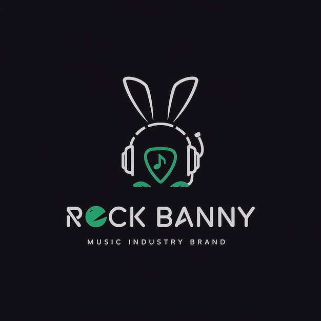 Nombre de la banda de música y logotipo Nombre del logotipo y nombre del diseño de la música