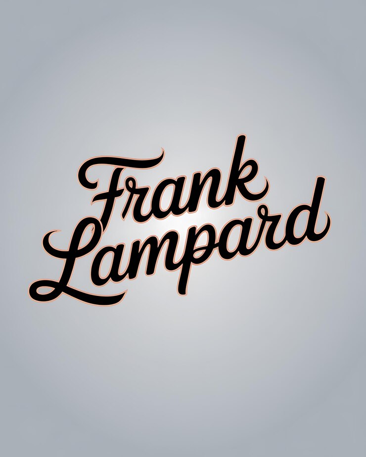 Foto el nombre de frank lampard en letras cursivas elegantes