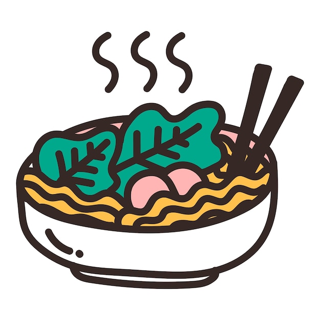 Noodle-Droodle-PNG-Aufkleber mit durchsichtigem Hintergrund