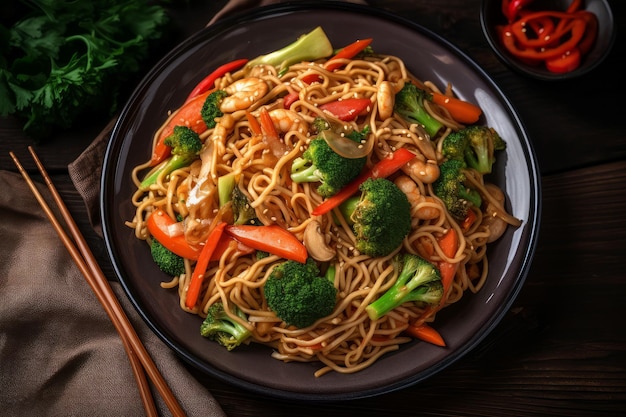 Noodles stir fry Gerar Ai