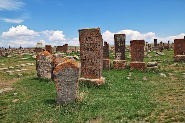 Noratus-Kirchhof auf Sevan See, Armenien