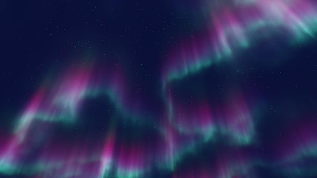 Foto nordlichter himmel in farben und lichter in der landschaft