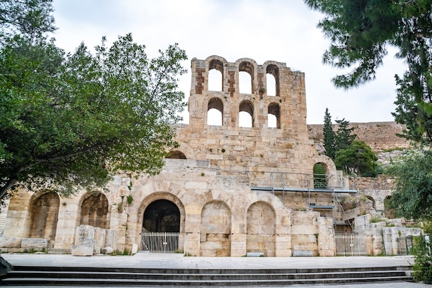 Nordwand des Athene Amphitheaters, antikes Griechenland