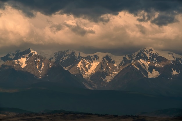 North Chuya Ridge Down Estepe Kurai Montanhas Altai Rússia