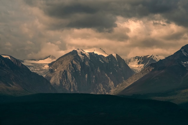 North Chuya Ridge Down Estepe Kurai Montanhas Altai Rússia