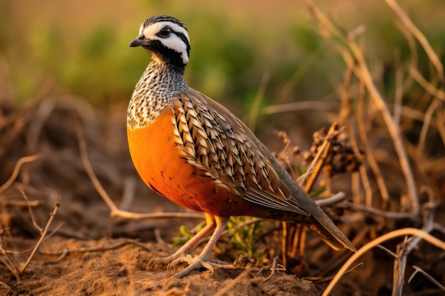 Northern Bobwhite Colinus virginianus in der Wildnis