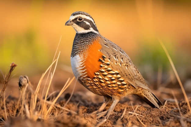 Northern Bobwhite Colinus virginianus in der Wildnis