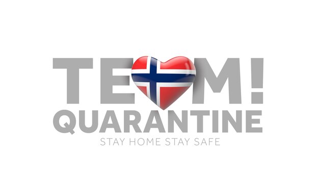 Noruega equipo cuarentena quedarse en casa salvar vidas mensaje d render