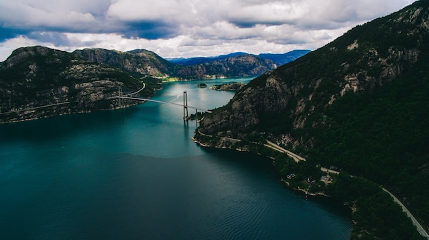 Norwegen, Luftbilder, Landschaft, Meer, Berge,