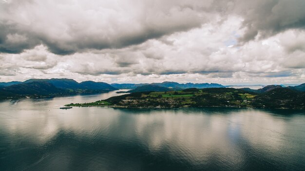 Norwegen, Luftbilder, Landschaft, Meer, Berge,