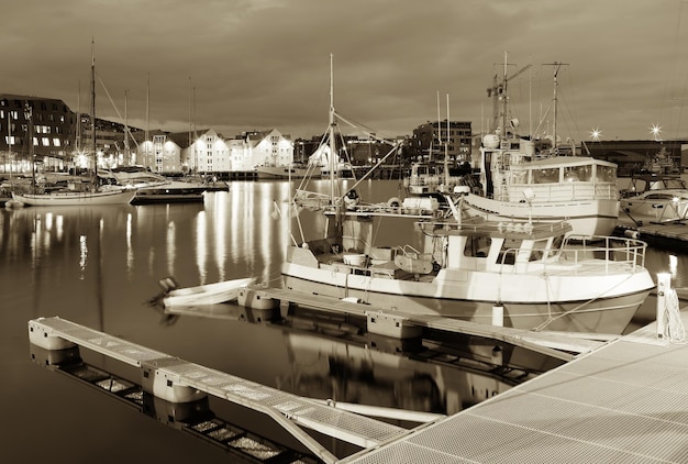 Norwegen Tromsø Pier Hintergrund hd