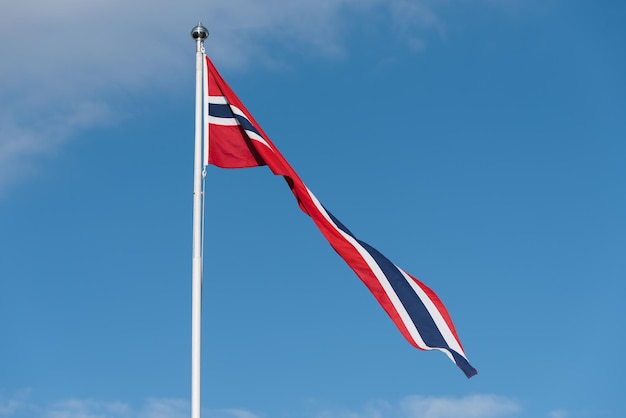 Norwegische Flagge in Norwegen