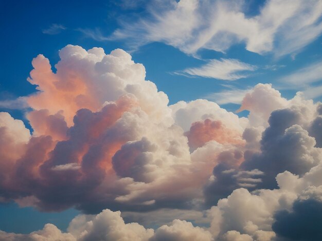 Foto nossa senhora_no cu entre as nuvens com luzes e