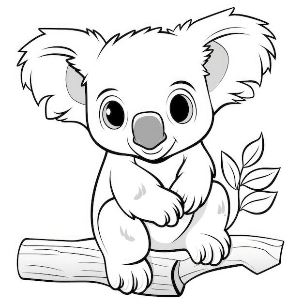 Nossas aventuras de coala, um livro de colorir divertido para crianças