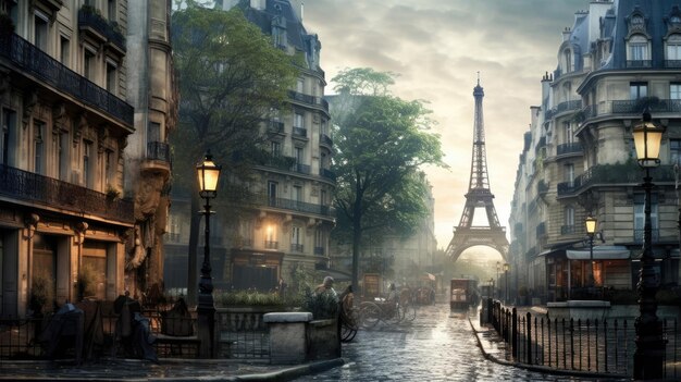 Nostalgie für das alte Paris Frankreich