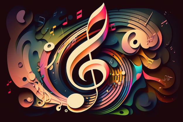 Nota musical hermosa nota icono de la música