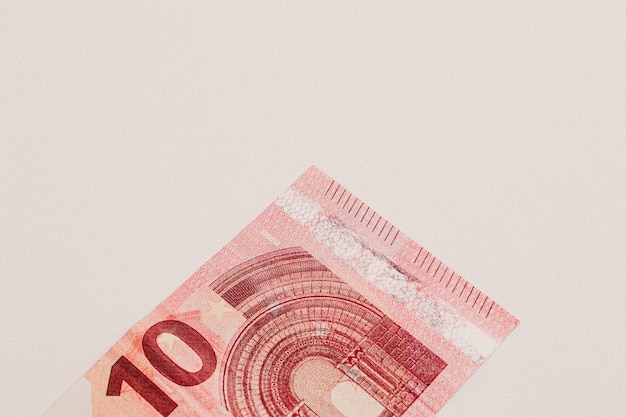 Notas de euro do dinheiro da moeda europeia