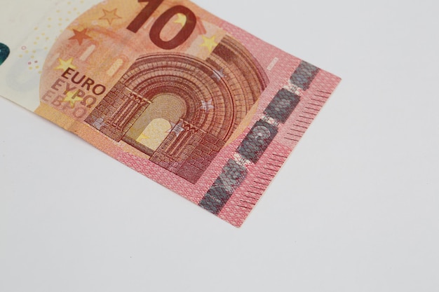 Foto notas de euro do dinheiro da moeda europeia