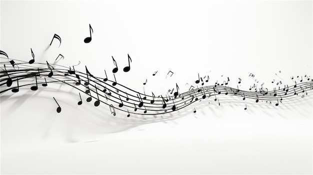 notas musicais de fundo