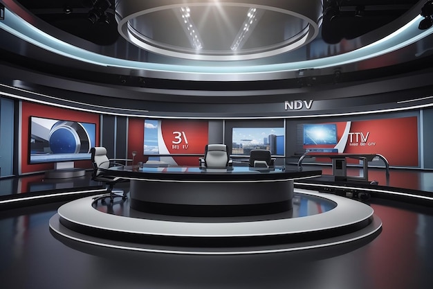 Noticias del estudio de televisión virtual 3D