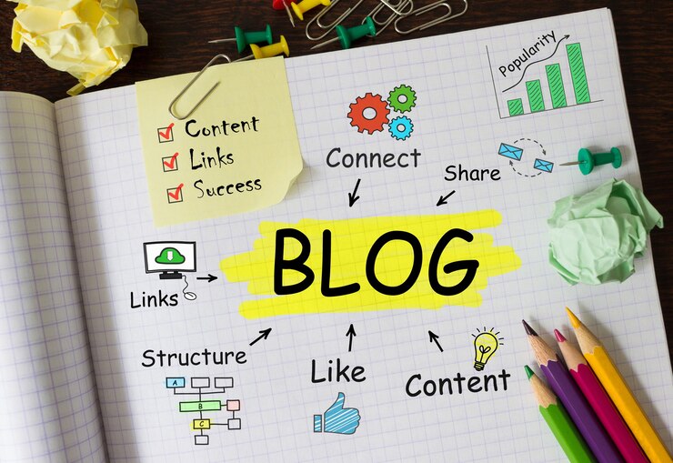 Foto notizbuch mit aufgaben und anmerkungen zum blog, konzept