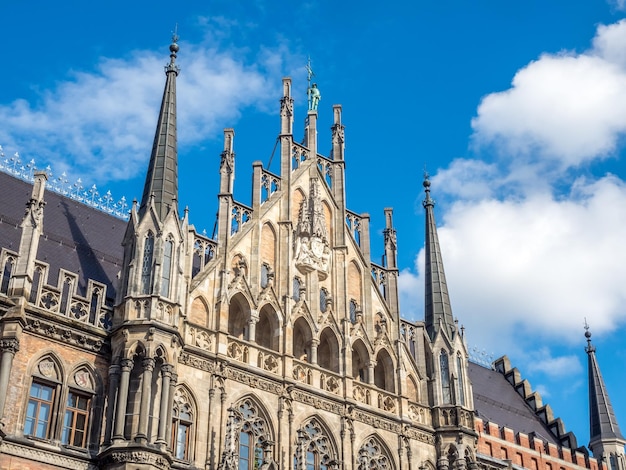 Nova Câmara Municipal Neues Rathaus em Munique Alemanha