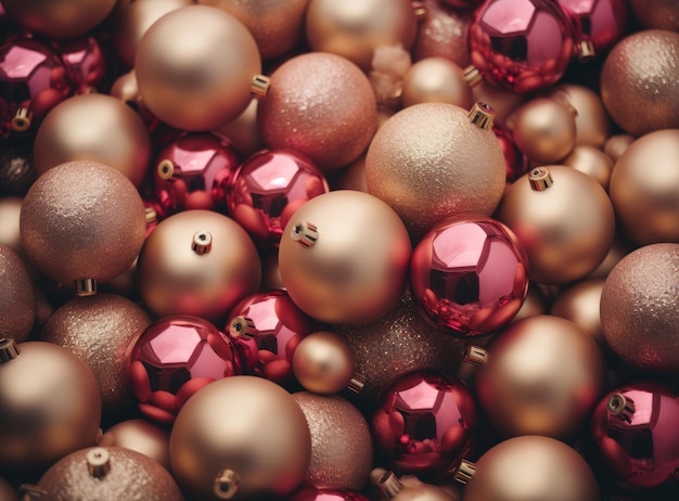 Nova decoração de Natal feriado sazonal ano de Natal comemorar bola vermelha fundo inverno festivo brilhante