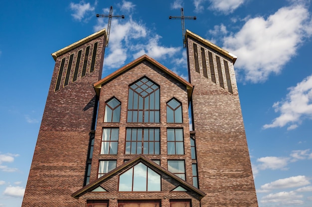 Foto nova igreja de são zygmunt em baranovichi, bielorrússia