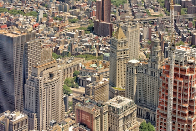 Nova Iorque - EUA - 13 de junho de 2015 vista aérea de Manhattan da Torre da Liberdade