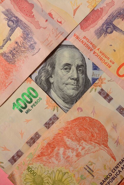 Novas notas argentinas e notas em dólares americanos