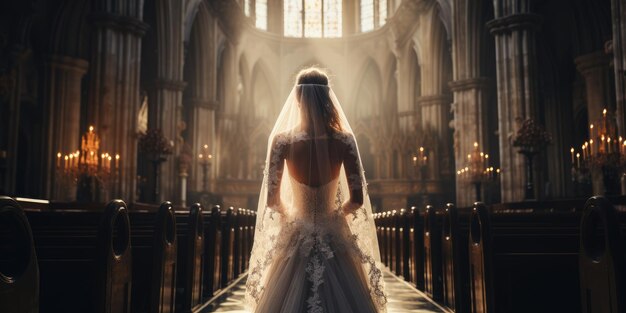 La novia va al altar de la boda de la IA generativa