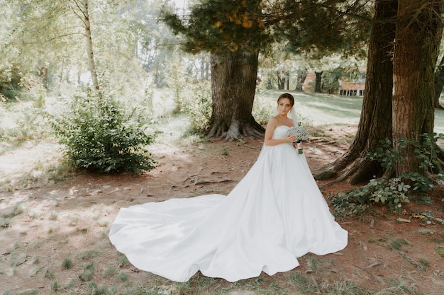 Novia en el parque