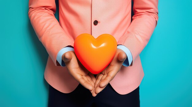 El novio con el corazón.