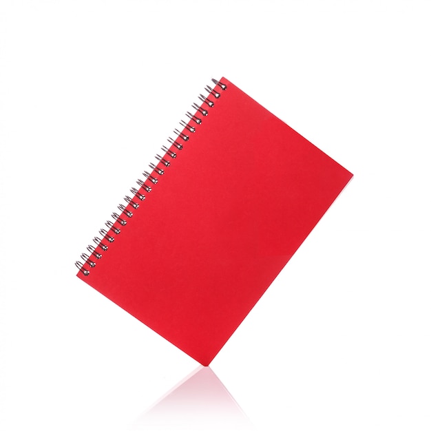 Novo caderno vermelho.