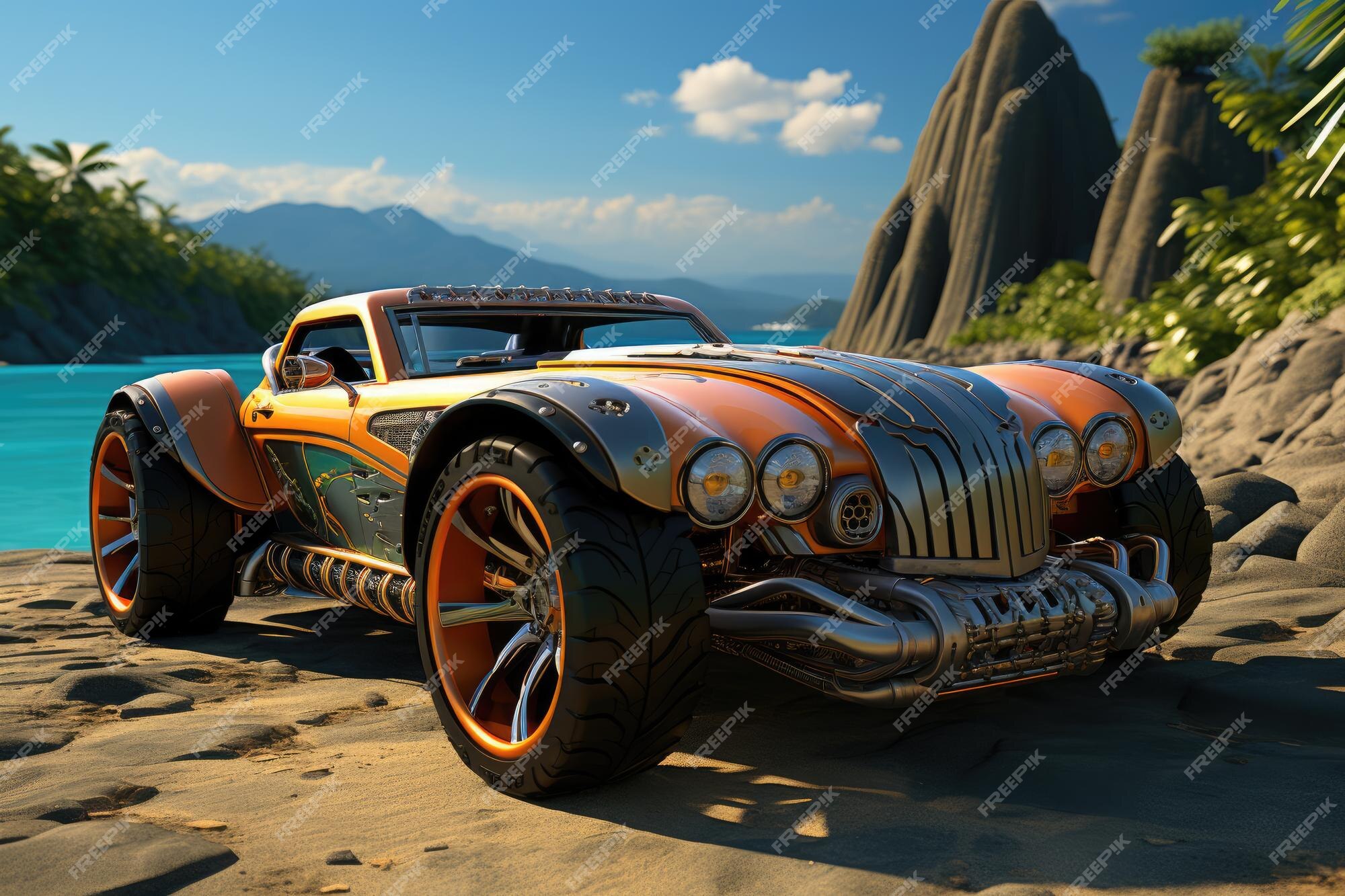 Novo conceito de design de carro de corrida hot wheels