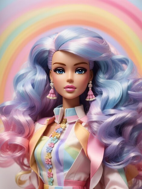 Novo_Pastel_Rainbow_barbie_queen