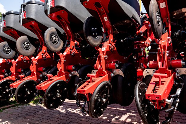 Novos detalhes de máquinas e equipamentos agrícolas modernos