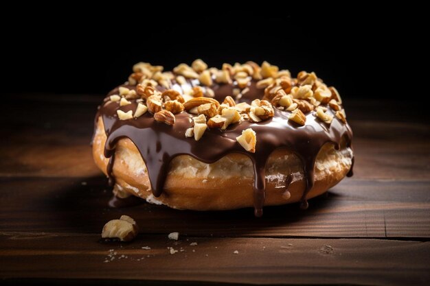 Foto nozes praline crunch delight donut donut foto