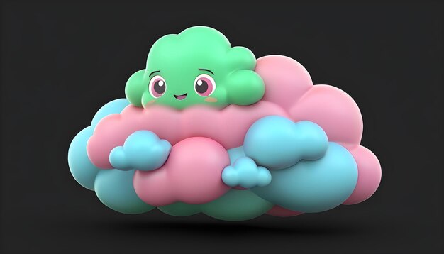 Nube 3D generada por la IA