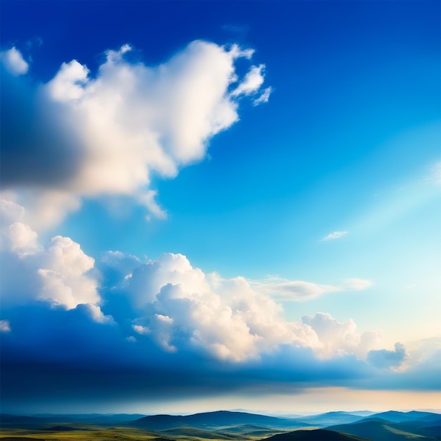 Nube blanca sobre fondo de cielo azul